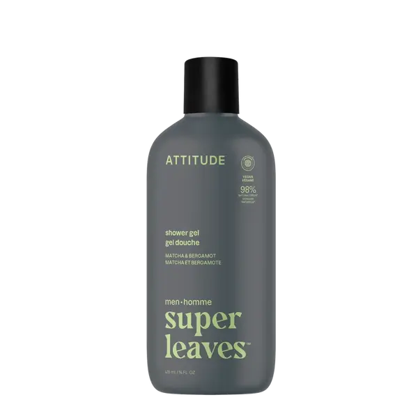 ATTITUDE Pánsky sprchovací gél Super leaves Matcha a Bergamot 415 ml