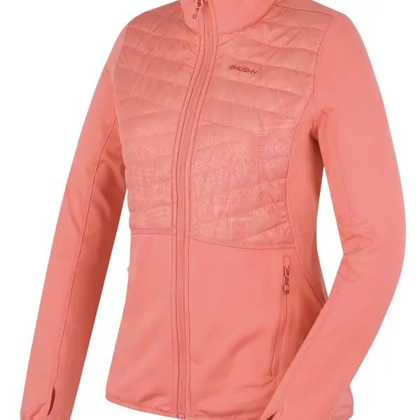 Husky Airy L M, light orange Dámská mikina na zip