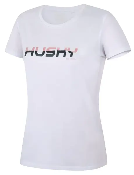 Husky Tee Wild L XL, white Dámské bavlněné triko
