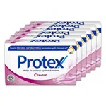 PROTEX Cream Tuhé mýdlo s přirozenou antibakteriální ochranou  6 x 90 g