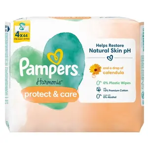 PAMPERS Harmonie protec care ubrousky 4 x 44 kusů