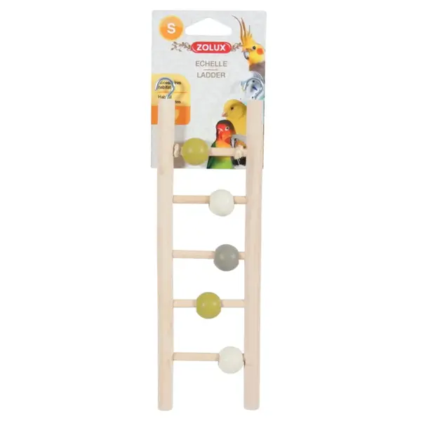 ZOLUX Žebřík pro ptáky dřevěný 5 příček 23,5 cm