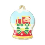 Christmas Printed Alloy Pendants