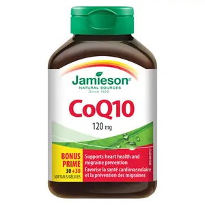 JAMIESON Koenzym Q10 120 mg 60 kapslí