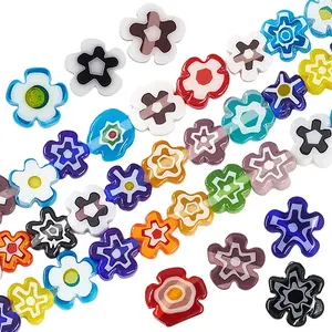 Handmade Millefiori Glass Lampwork Bead Strands