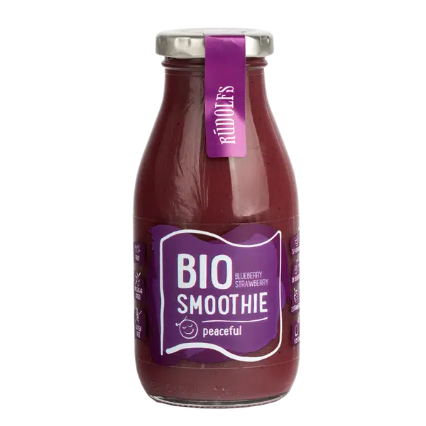 RUDOLFS Smoothie borůvka jahoda BIO 260 ml