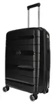 Střední skořepinový kufr na kolečkách Enrico Benetti Montréal M Black