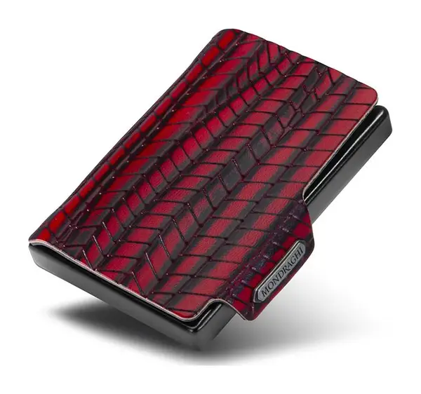 Kožená mini peněženka Mondraghi Evolution Red