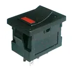 Přepínač kolébkový     2pol./4pin  ON-OFF 250V/3A LED červený