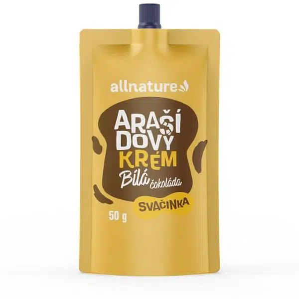ALLNATURE Arašídový krém s bílou čokoládou 50 g