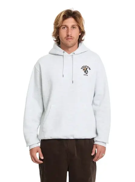 Volcom pánská mikina Noder Po Bone Heather | Šedá | Velikost M