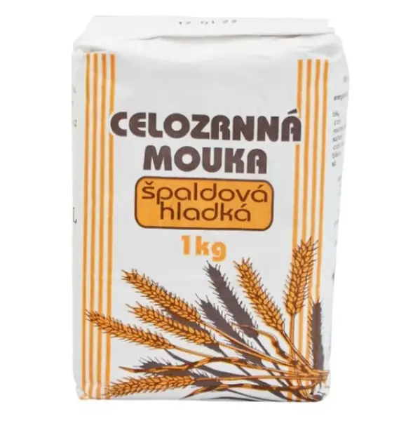 NATURAL JIHLAVA Mouka celozrnná špaldová hladká natural 1000 g