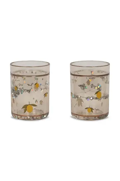 Konges Sløjd  sada hrnků dětská 2 PACK GLITTER CUPS
