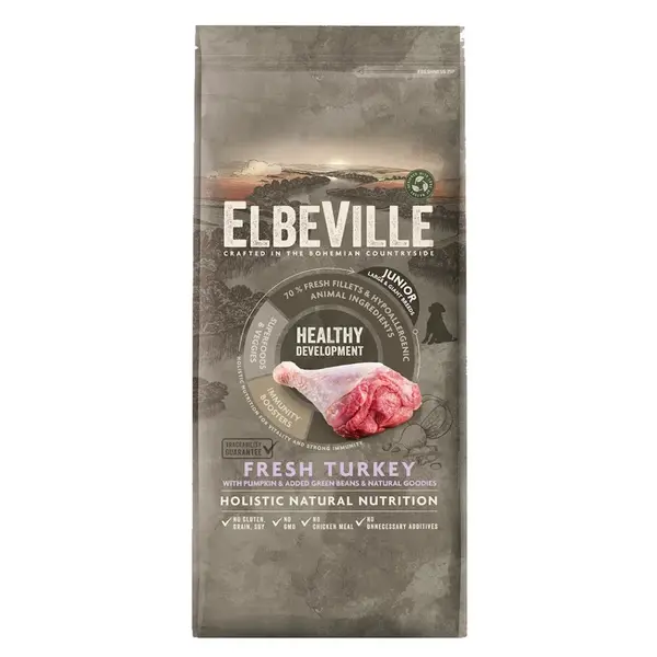 ELBEVILLE Healthy Development Fresh Turkey granule pro štěňata 11,4 kg