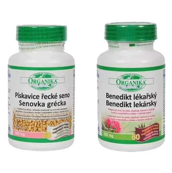ORGANIKA Pískavice & Benedikt 500 mg + 500 mg .2 x 60 kapslí