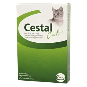 CESTAL Cat 80/20 mg žvýkací tablety pro kočky 8 tablet