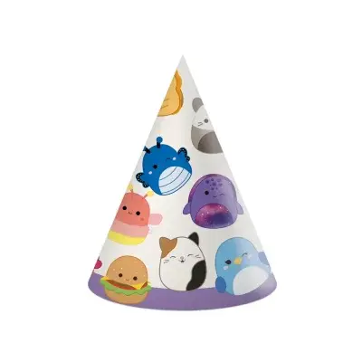 Čepičky papírové Squishmallows 6 ks
