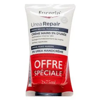 Eucerin Urea Repair regenerační krém PLUS 5% Urea Hand Cream 2 x 75 ml