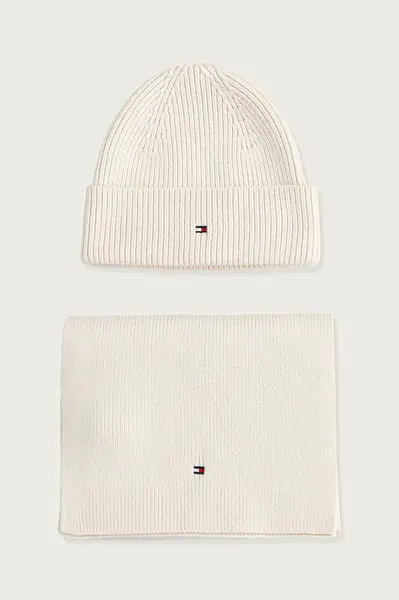 Tommy Hilfiger  čepice a šála dámská s příměsí vlny