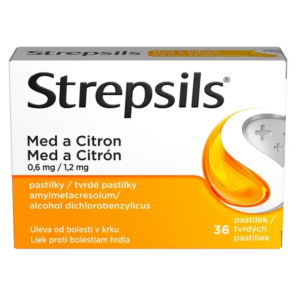 STREPSILS Med a citron 0,6 mg 36 pastilek