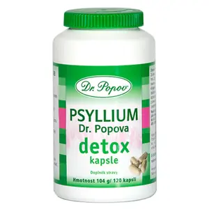 DR. POPOV Psyllium detox 120 kapslí