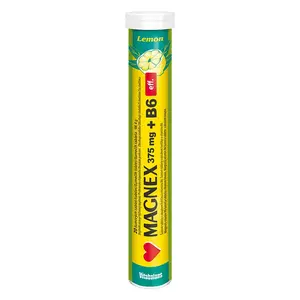 MAGNEX 375 mg + vitamín B6 20 šumivých tablet