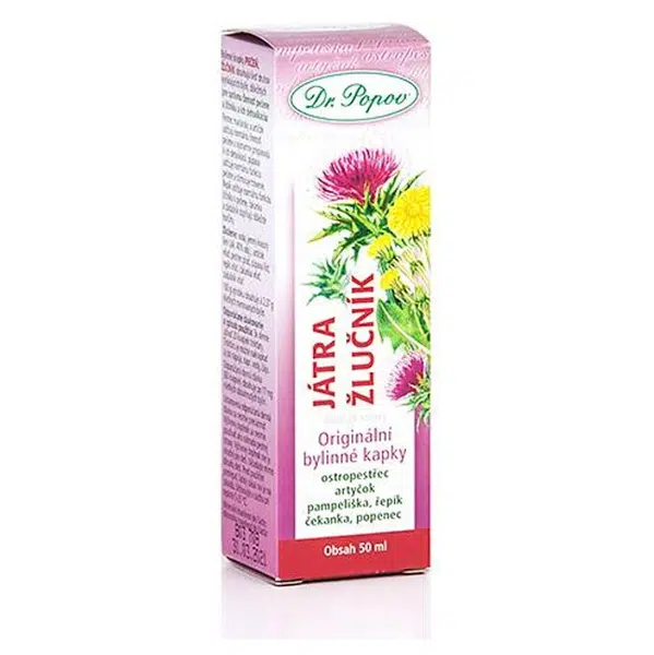 DR.POPOV Kapky bylinné játra-žlučník 50 ml