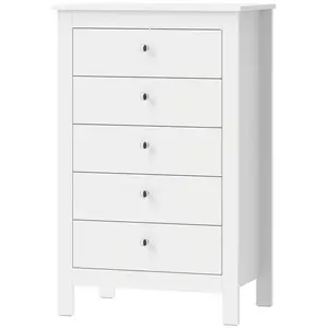 HOMCOM KOMODA MDF bílá
