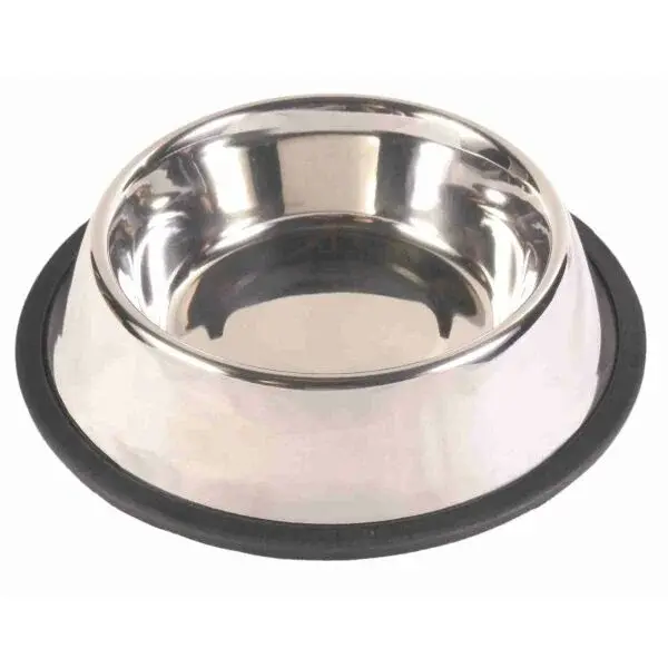 TRIXIE STAINLESS STEEL BOWL 700ML Nerezová miska, stříbrná, velikost