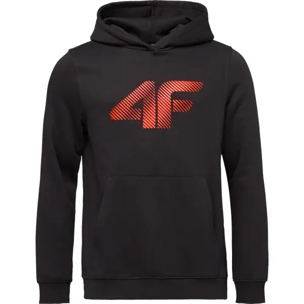 4F SWEATSHIRT Pánska mikina, čierna, veľkosť