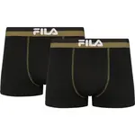 Fila MAN BOXERS 2 PACK Pánske boxerky, čierna, veľkosť
