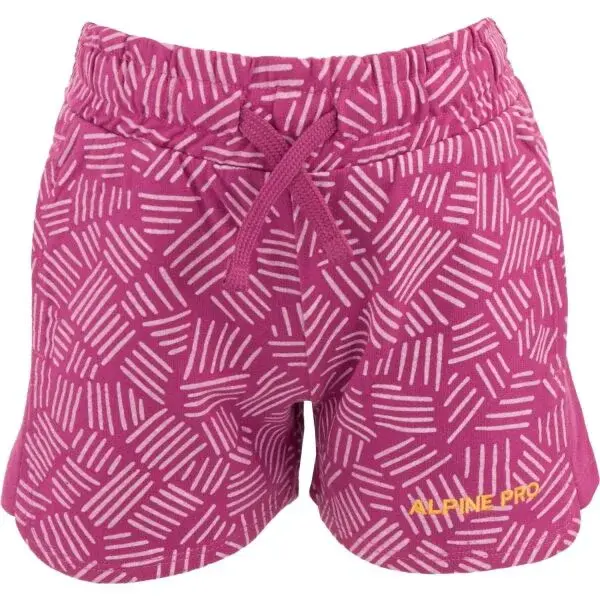 ALPINE PRO VIOLO Dívčí kraťasy, růžová, velikost 116-122