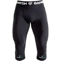 GAMEPATCH COMPRESSION TIGHTS 3/4 Kompresní unisex legíny, černá, velikost