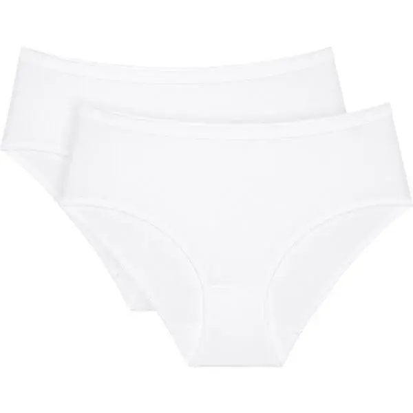 TRIUMPH SENSE OF COTTON MIDI 2P Dámské kalhotky, bílá, velikost