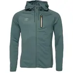 Umbro SPORTSWEAR FULL ZIP HOODIE Pánská mikina se zipem, tmavě zelená, velikost