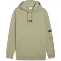 Puma ESSENTIALS LOGO LAB EXEKUTION HOODIE Pánská mikina, khaki, velikost