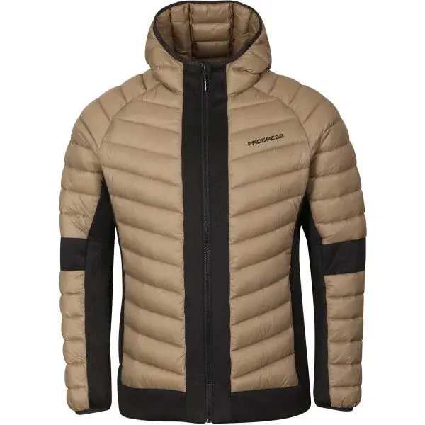 PROGRESS VICHREN Pánská hybridní bunda, hnědá, velikost