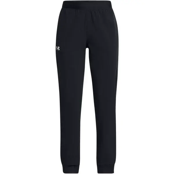 Under Armour SPORT WOVEN JOGGER Dívčí tepláky, černá, velikost L