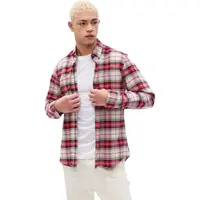 GAP FA23 STANDARD OXFORD Pánská košile, červená, velikost