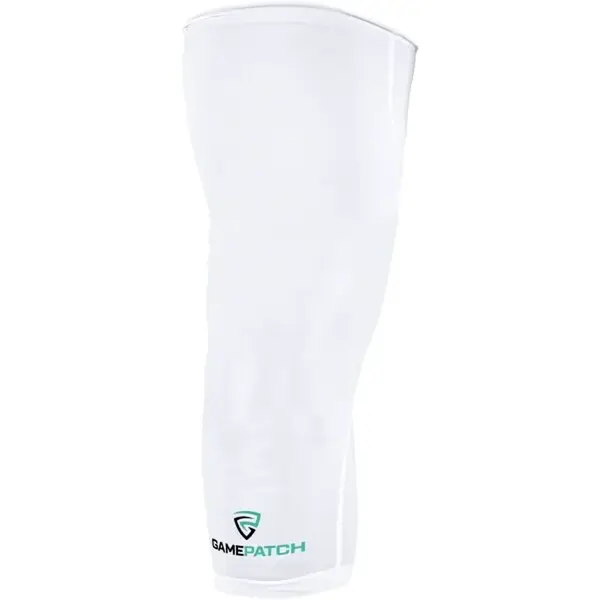 GAMEPATCH COMPRESSION LEG SLEEVE Kompresní unisex návlek, bílá, velikost