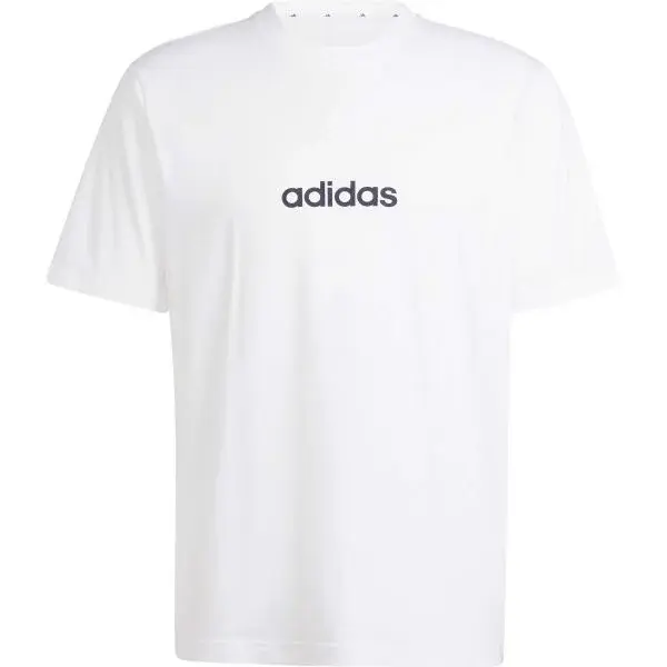 adidas ESSENTIALS LINEAR TEE Pánské tričko, bílá, velikost