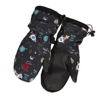 Matt MITTEN Dětské lyžařské rukavice, černá, velikost 5Y