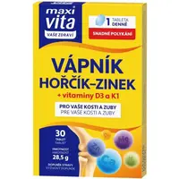 VITAR MAXI VITA VÁPNÍK + HOŘČÍK + ZINEK + D3 + K1 Doplněk stravy, , velikost