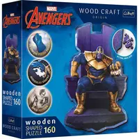 Trefl Dřevěné puzzle 160 dílků - Thanos na trůnu / Disney Marvel Heroes