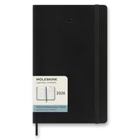 Diář Moleskine 2026 - měkké desky, L, měsíční, černý