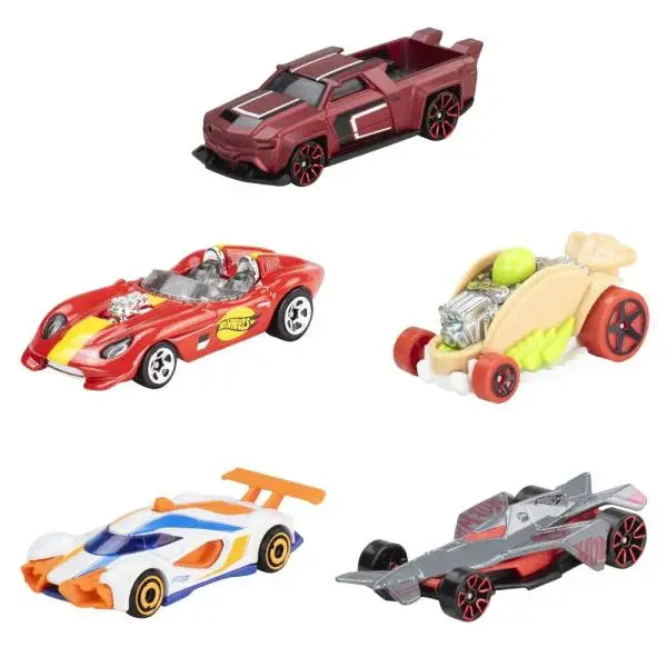 Hot Wheels 5ks Tématický angličák závodní