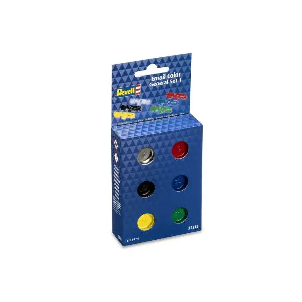 Sada barev Email Color 32213 - General Set 1 - Lesk (6 x 14ml)