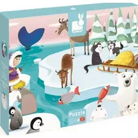 Janod Puzzle dotykové Život na ledu s texturou 20 ks senzorické