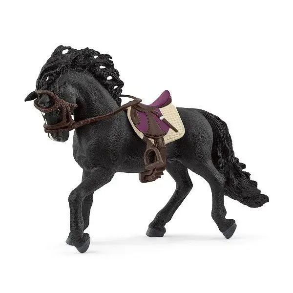 Schleich Hřebec Pura Raza Española Stallion se sedlem a uzdou