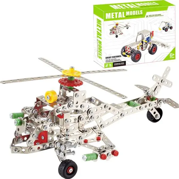 Kovová stavebnice 361 ks - Vrtulník